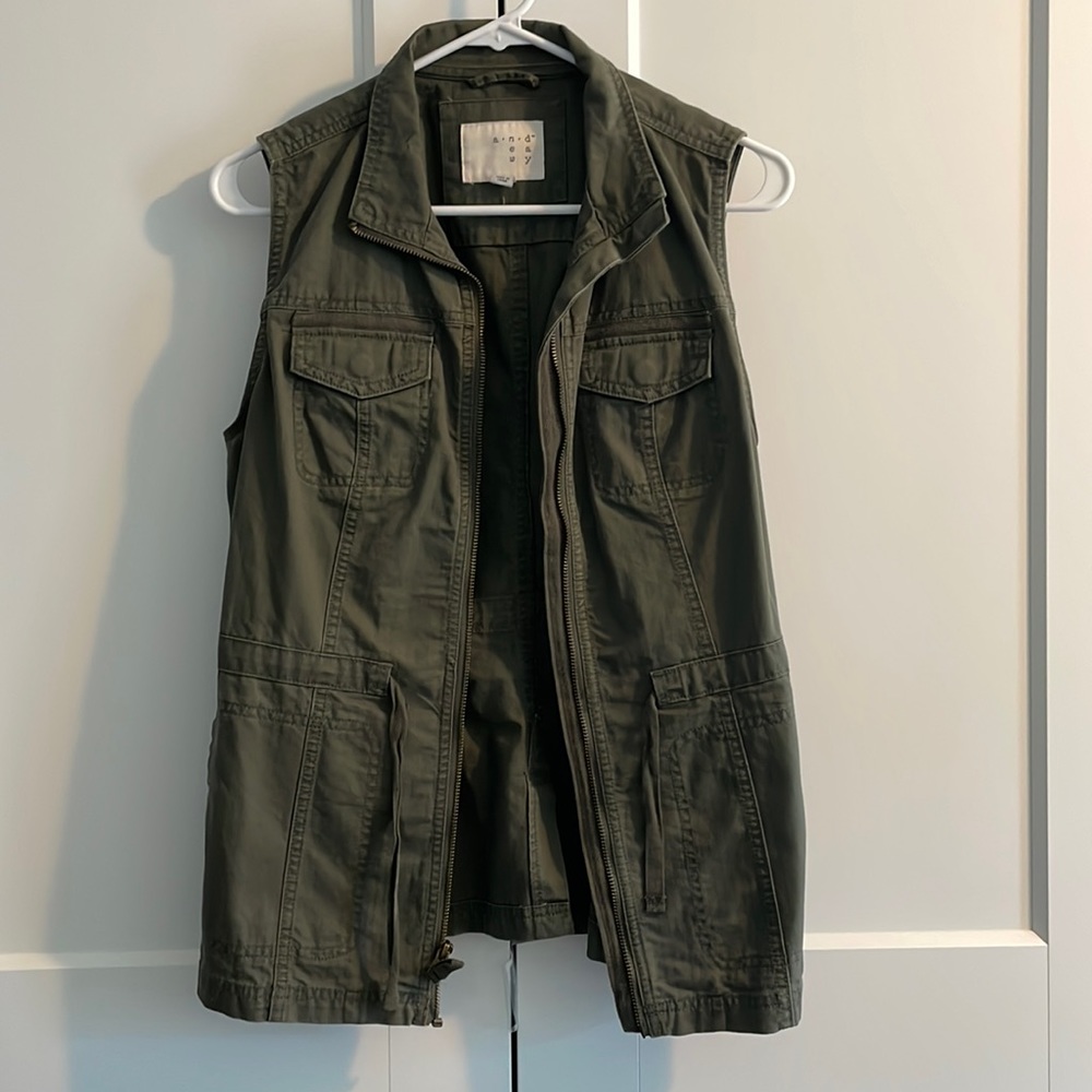 Green Military Vest, A New Day - Small